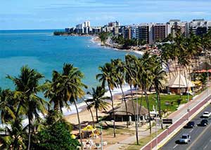 Praia Jatiúca em Maceió