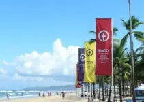 restrição de bandeiras e wind banners na orla