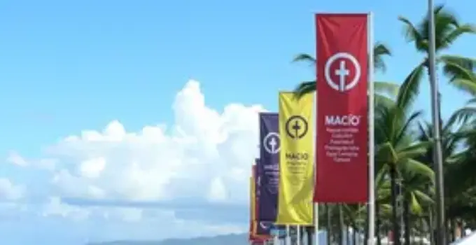 restrição de bandeiras e wind banners na orla
