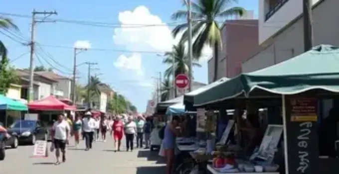 reorganização de espaços para ambulantes